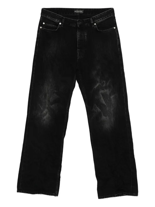 Distressed Denim Jeans - Balenciaga