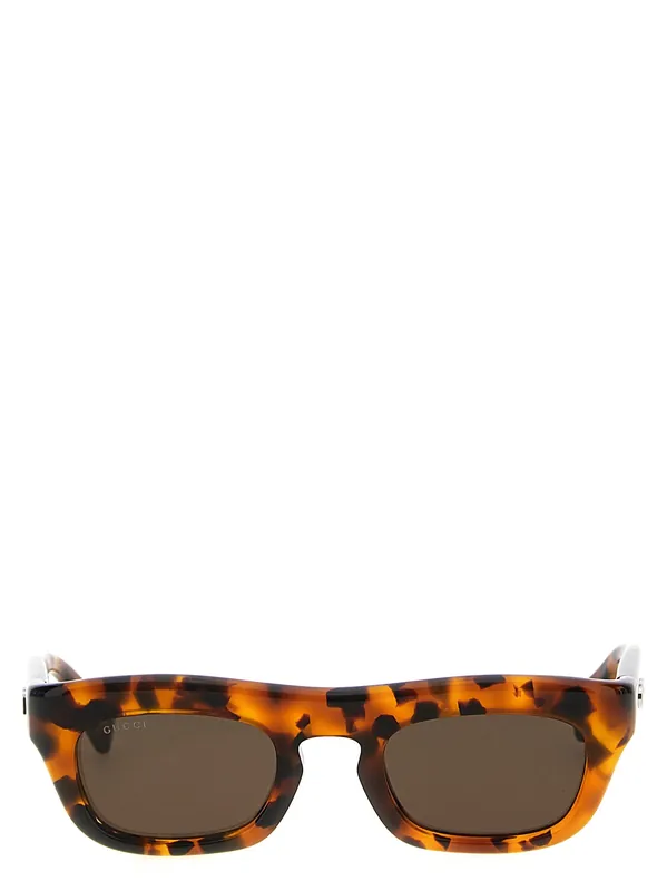 Rectangular Sunglasses Brown - Gucci
