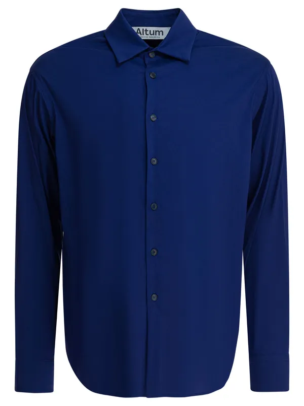 Cotton Shirt Shirts Blue - Altum