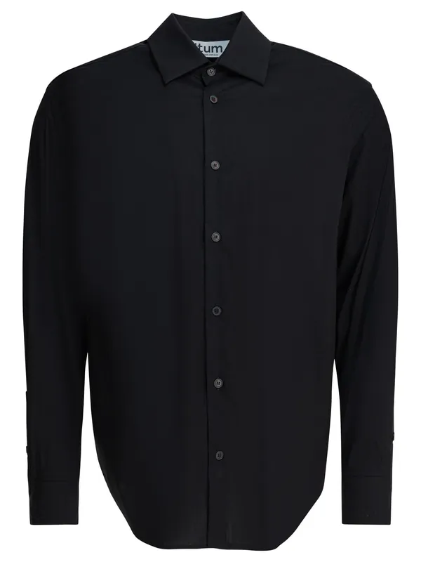 Cotton Shirt Shirts Black - Altum