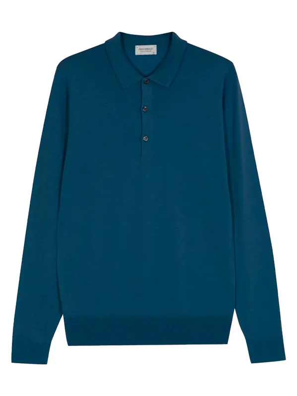Long Sleeve Polo - John Smedley