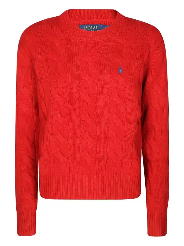 Sweater With Embroidered Logo - Polo Ralph Lauren