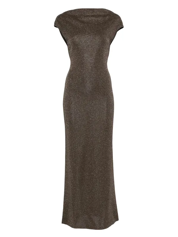 Dress With Lamé Detail - Max Mara