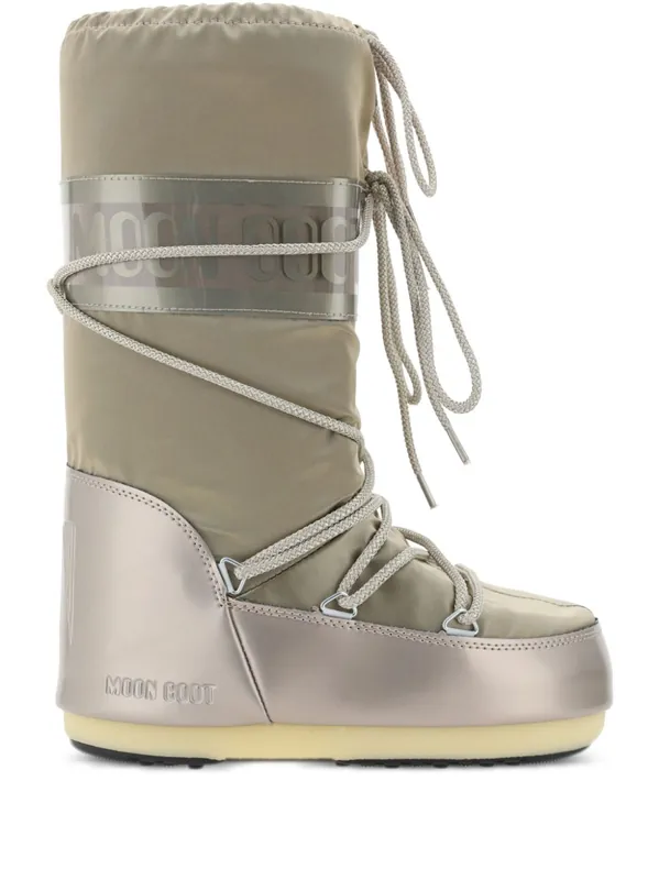 Padded Lace-Up Boots