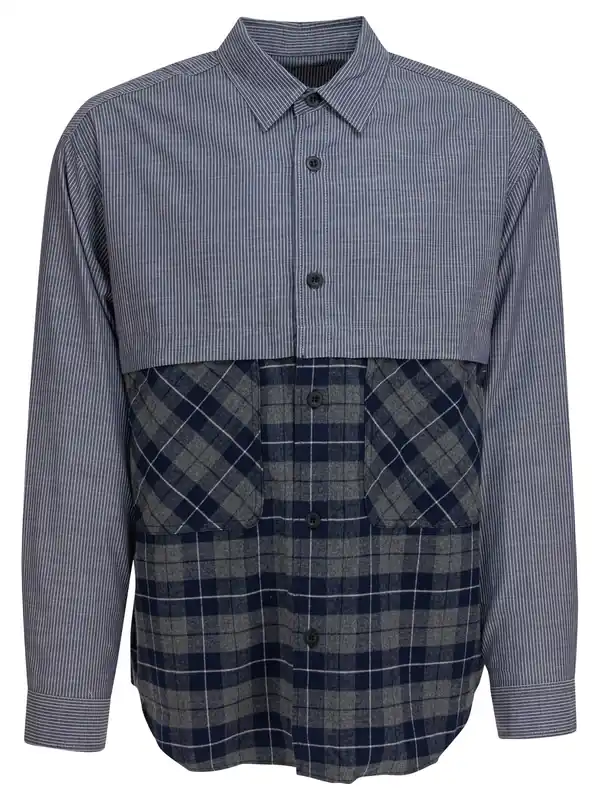 Shirt With Cotton Inserts Shirts Black - Comme Des Garçon