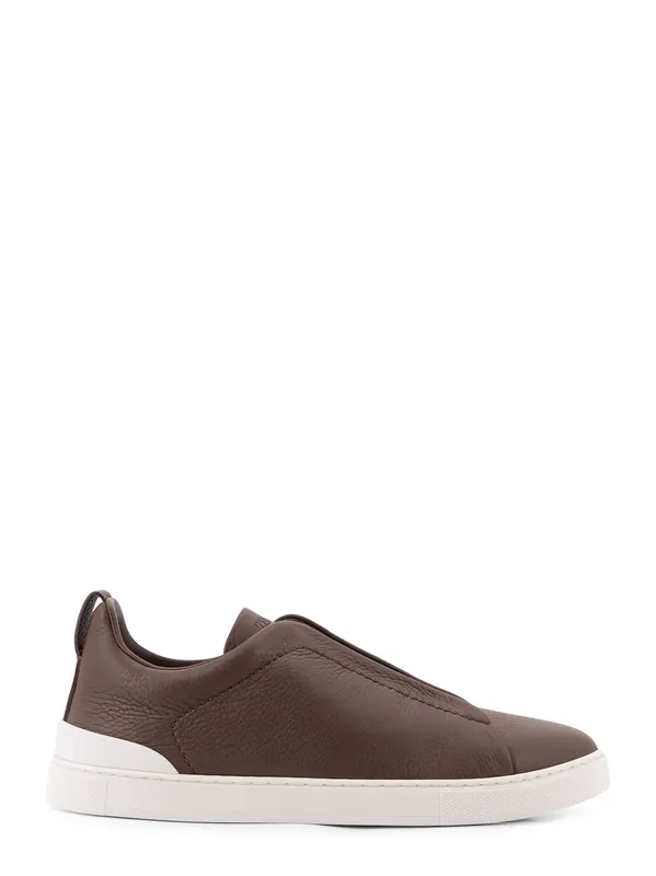 Triple Stitch Low-Top Leather Sneakers
