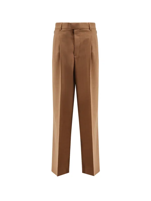 Virgin Wool Large Trousers - Ami Paris