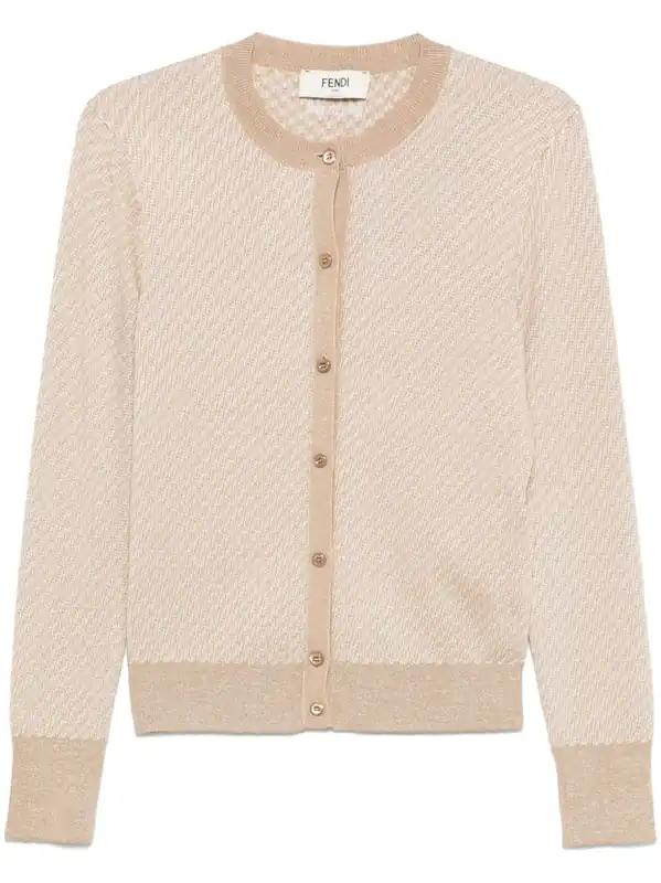 Ff Wool Cardigan - Fendi