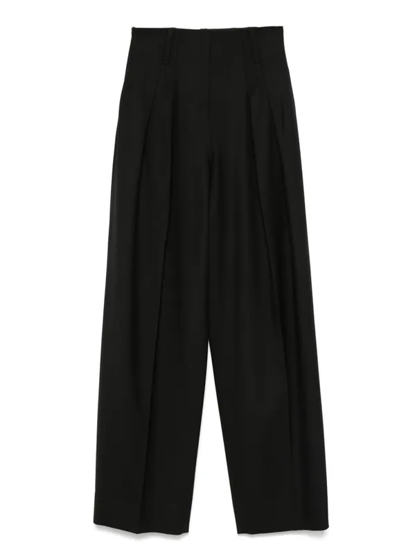 Wool Blend Trousers - Victoria Beckham