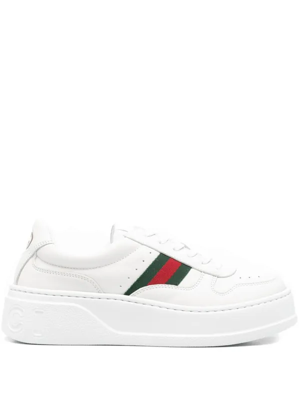 Chunky Leather Sneakers - Gucci