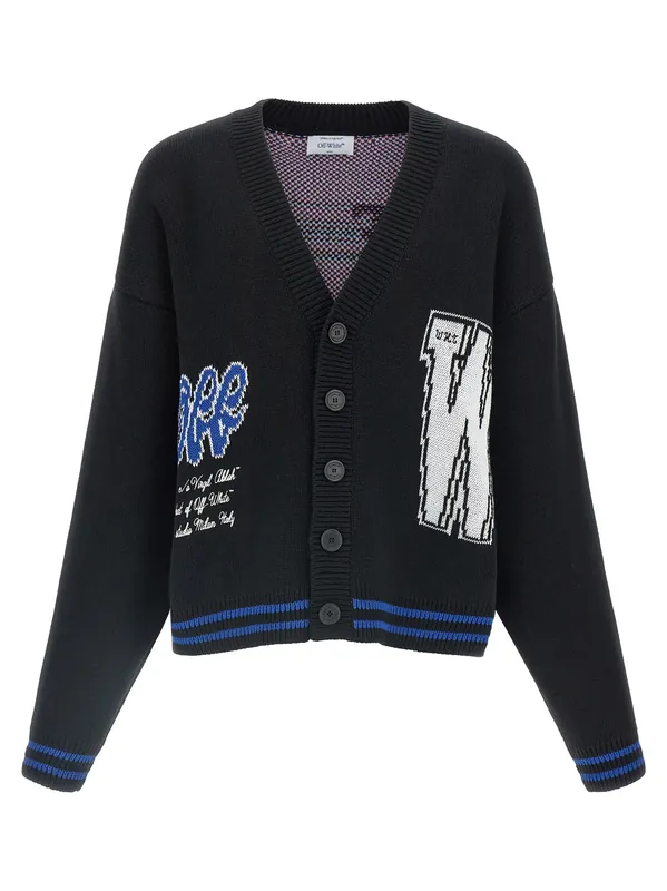 Glide Diag Sweaters And Cardigans Black - Off-White