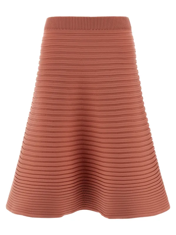 Bounce Knit Skirts Pink - Pleats Please Issey Miyake