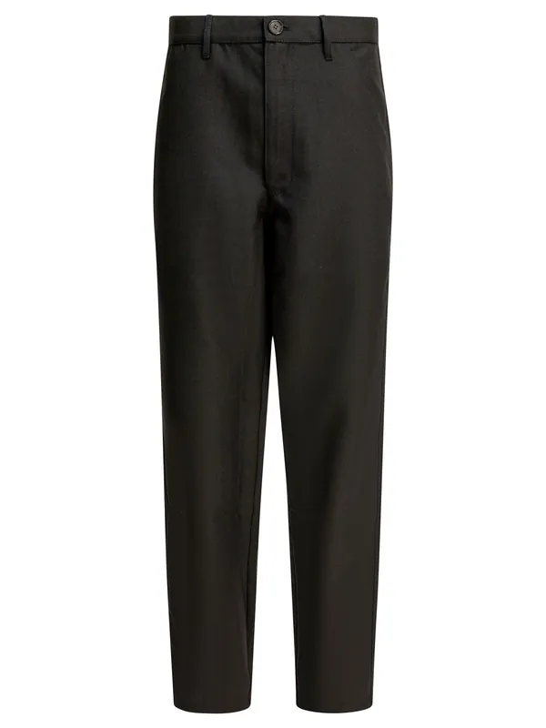Wool Blend Pants Trousers Black - Comme Des Garçon
