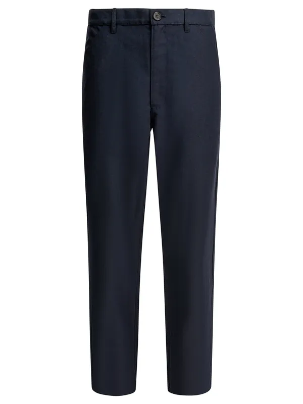 Wool Blend Pants Trousers Blue - Comme Des Garçon