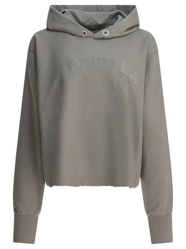 Cotton Hoodie Sweatshirts Grey - Maison Margiela