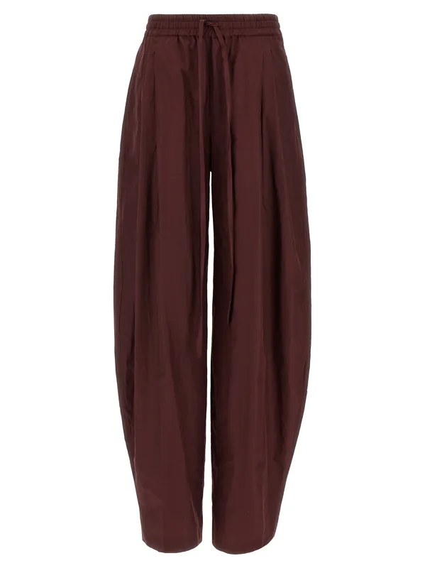 Taffeta Pants Bordeaux - The Andamane