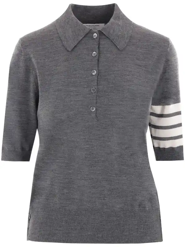 Wool Polo Shirt - Thom Browne