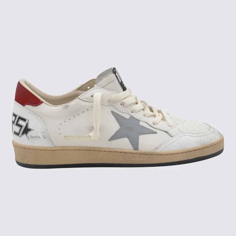 Sneakers White/Silver Blue/Red - Golden Goose