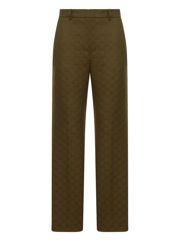 Gg Canvas Trousers - Gucci