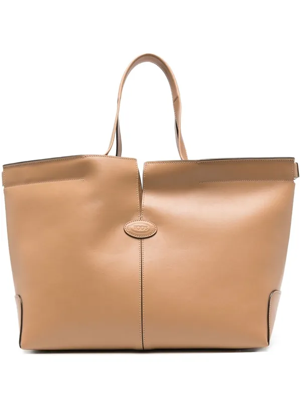 Di Bag Folio Leather Shopping Bag - Tod's