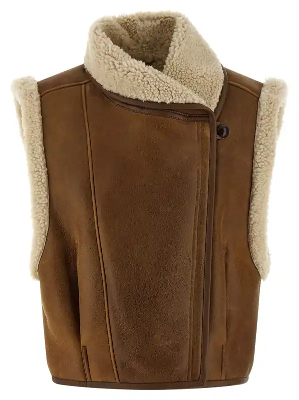 Alime Gilet Brown - Isabel Marant