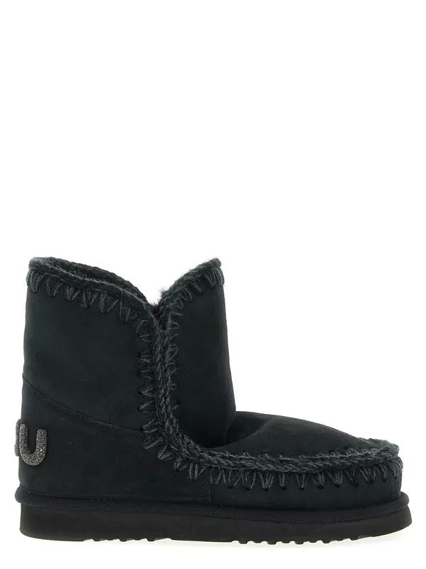 Eskimo 18 Glitter Logo Boots And Ankle Boots Black - Mou