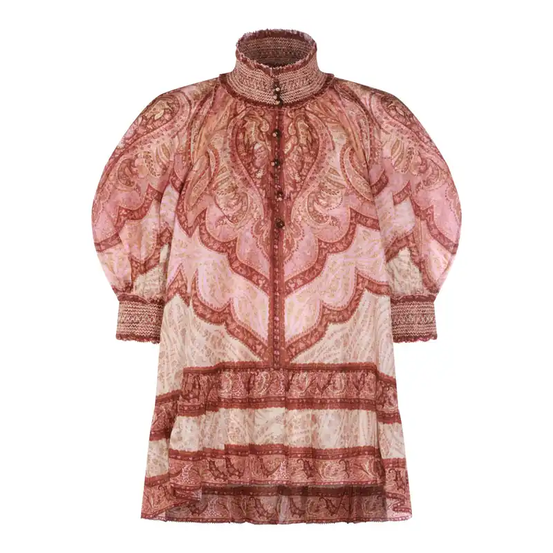 Top Tapestry Burgundy Multi - Zimmermann