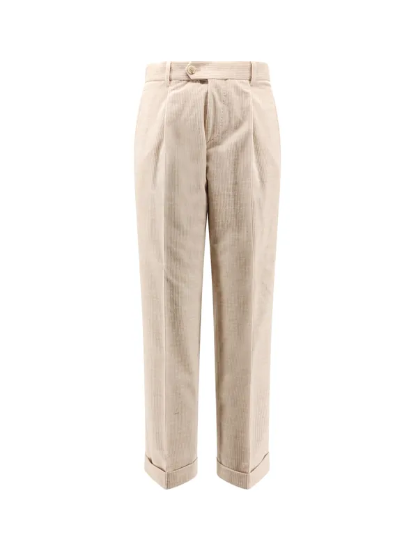 Peet Pleat Corduroy Trousers - Boss