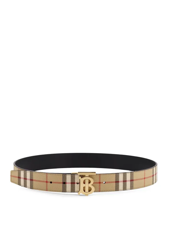 Reversible Leather Belt - Burberry