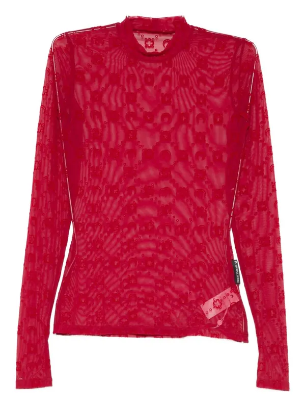 Monogram High-Neck Top