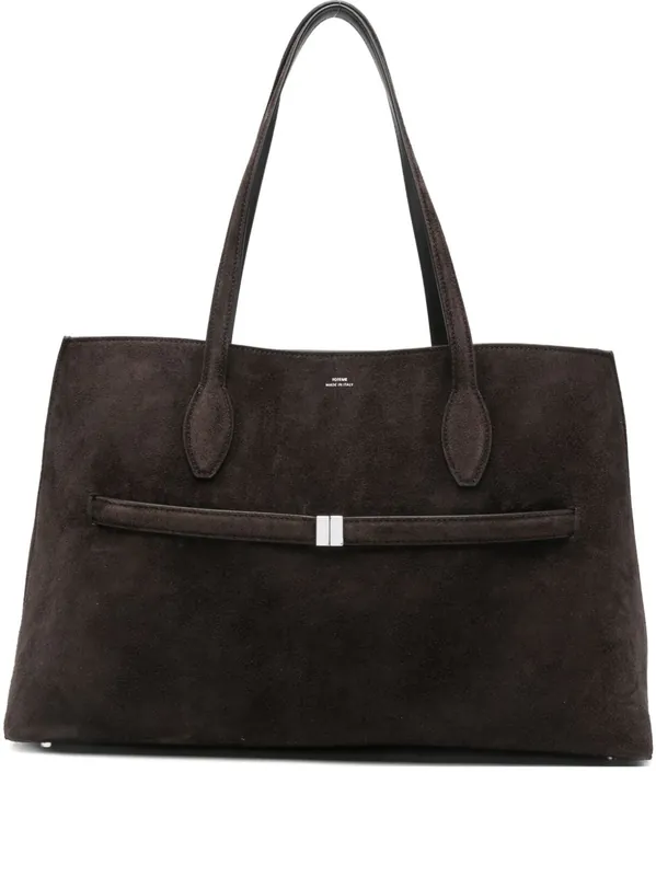 Lounge Suede Leather Tote Bag - Toteme