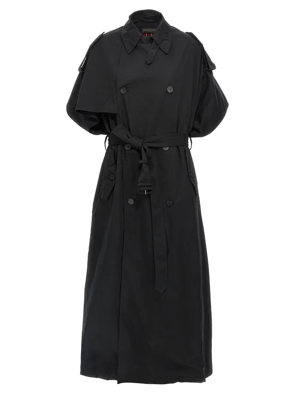 Stole Trench Coat Coats And Trench Coats Black - Balenciaga