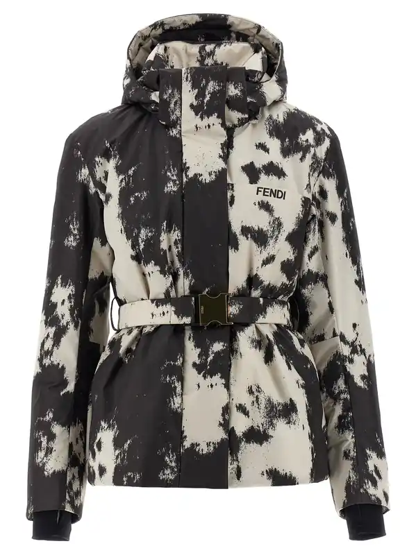 Frosted Fauna Puffer Jackets Multicolor - Fendi