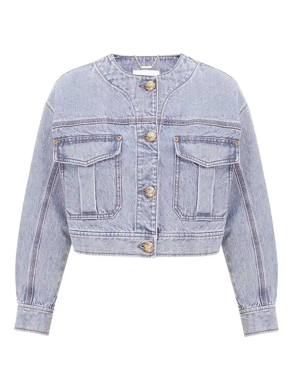 Cropped Denim Jacket - Zimmermann
