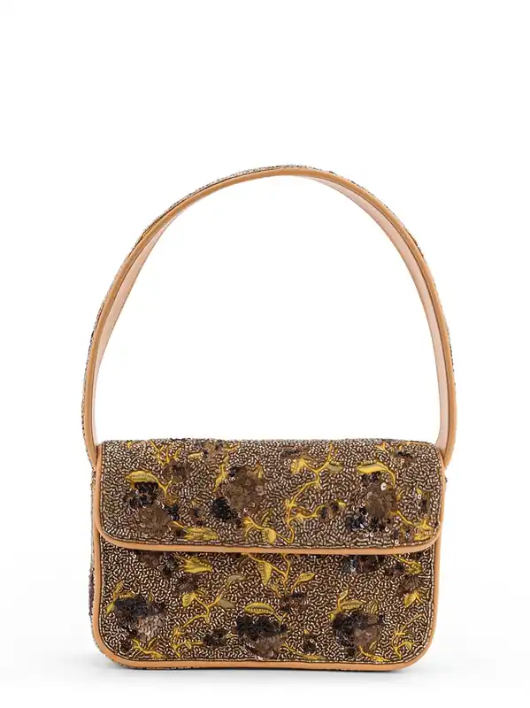 Shoulder Bag With All-Over Bead Embroidery
