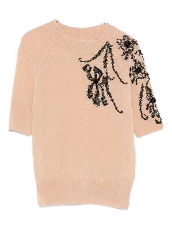 Embroidered Cashmere Sweater - Ermanno Scervino