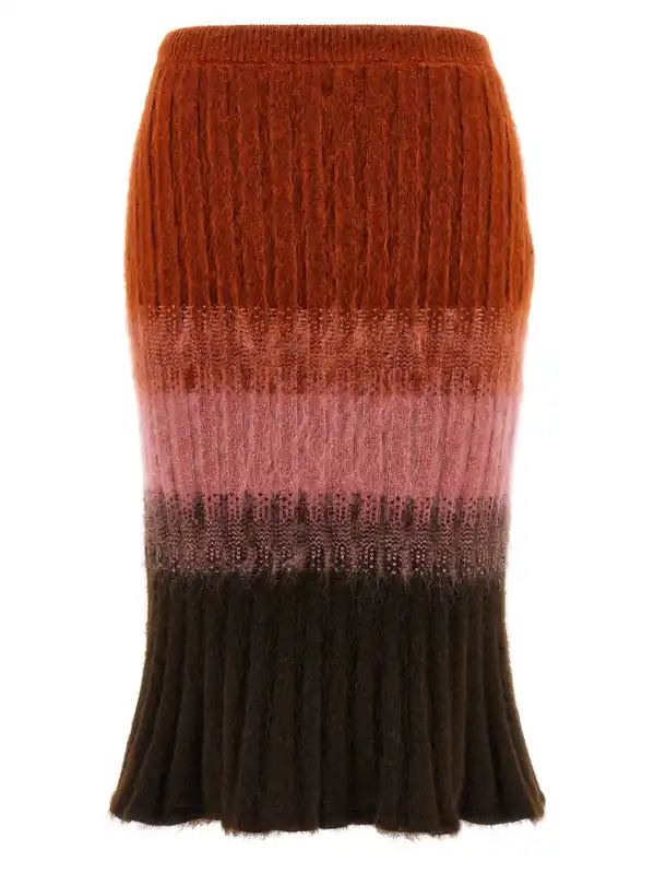 Wool Skirt Skirts Multicolor - Fendi