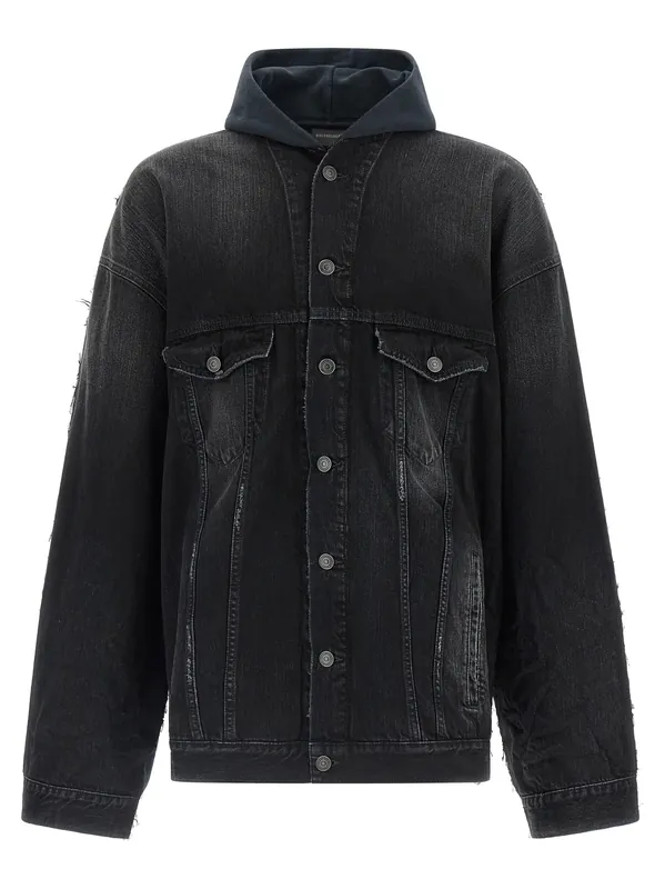 Hybrid Puffer Jackets Black - Balenciaga
