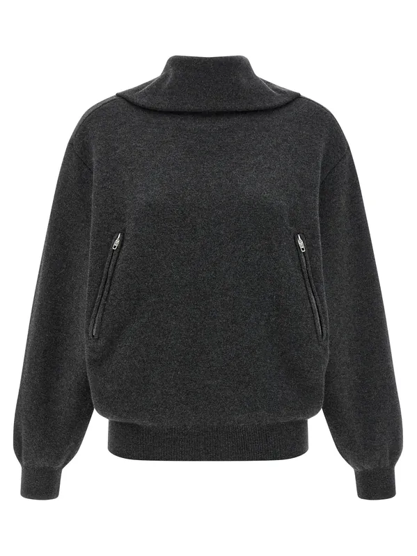 Back-To-Front Sweaters And Cardigans Gray