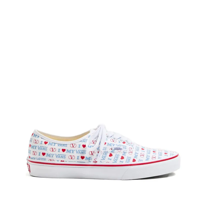 Authentic Original Sneakers White, Blue - Vans X Valentino