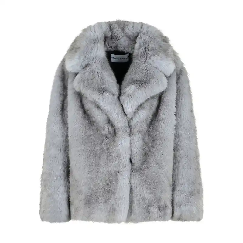 Leather Outerwears Gray - Stand Studio
