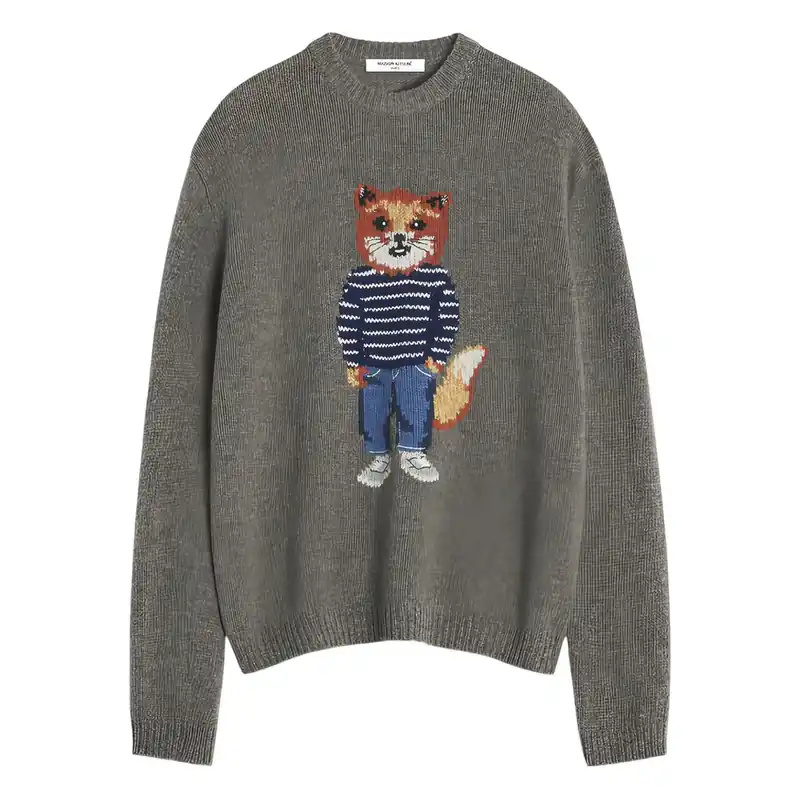Sweaters Gray - Maison Kitsuné