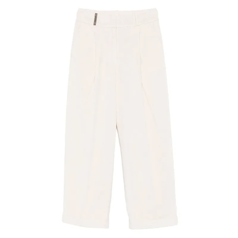 Pants White - Peserico