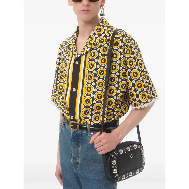 VLogo Signature Bum Bags Black, Silver - Valentino Garavani