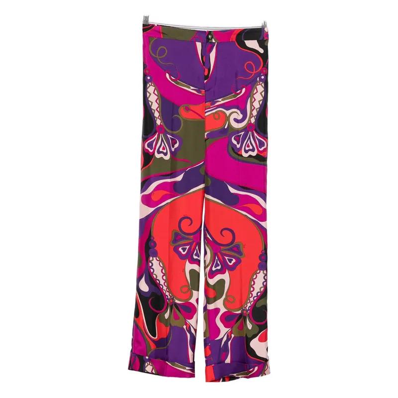 Orchidee Pants Purple, Red - Pucci