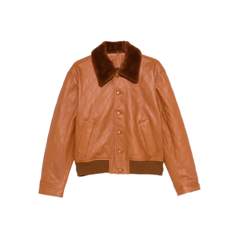 Leather Outerwears Brown - Ernest W. Baker