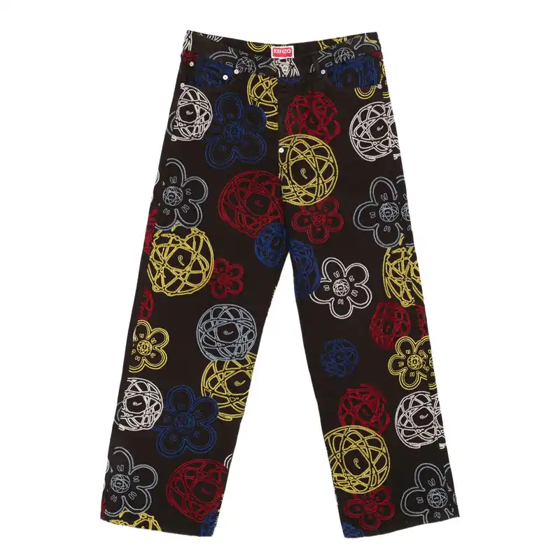 Pants Brown, Yellow - Kenzo
