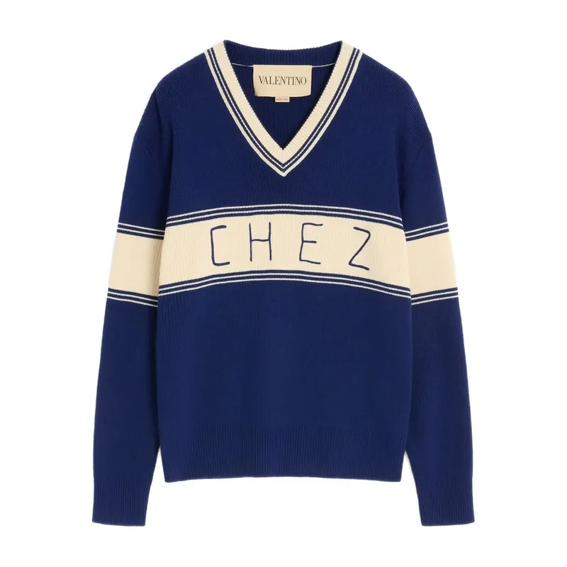 Sweaters Blue, White - Valentino Garavani