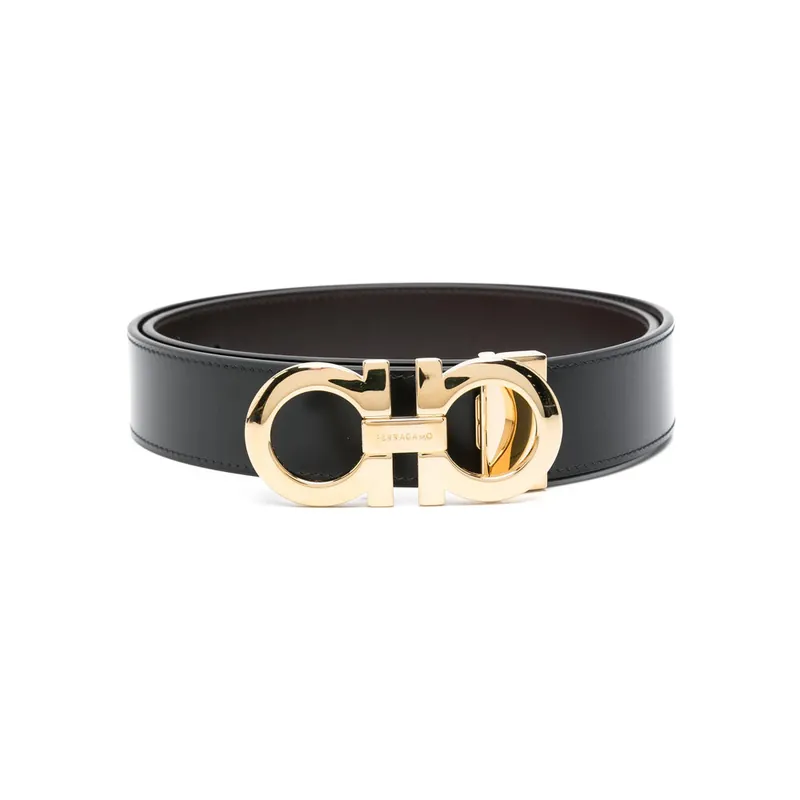 Gancini Belts Black - Ferragamo