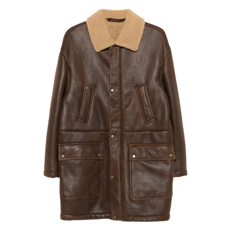 Leather Outerwears Brown - Salvatore Santoro